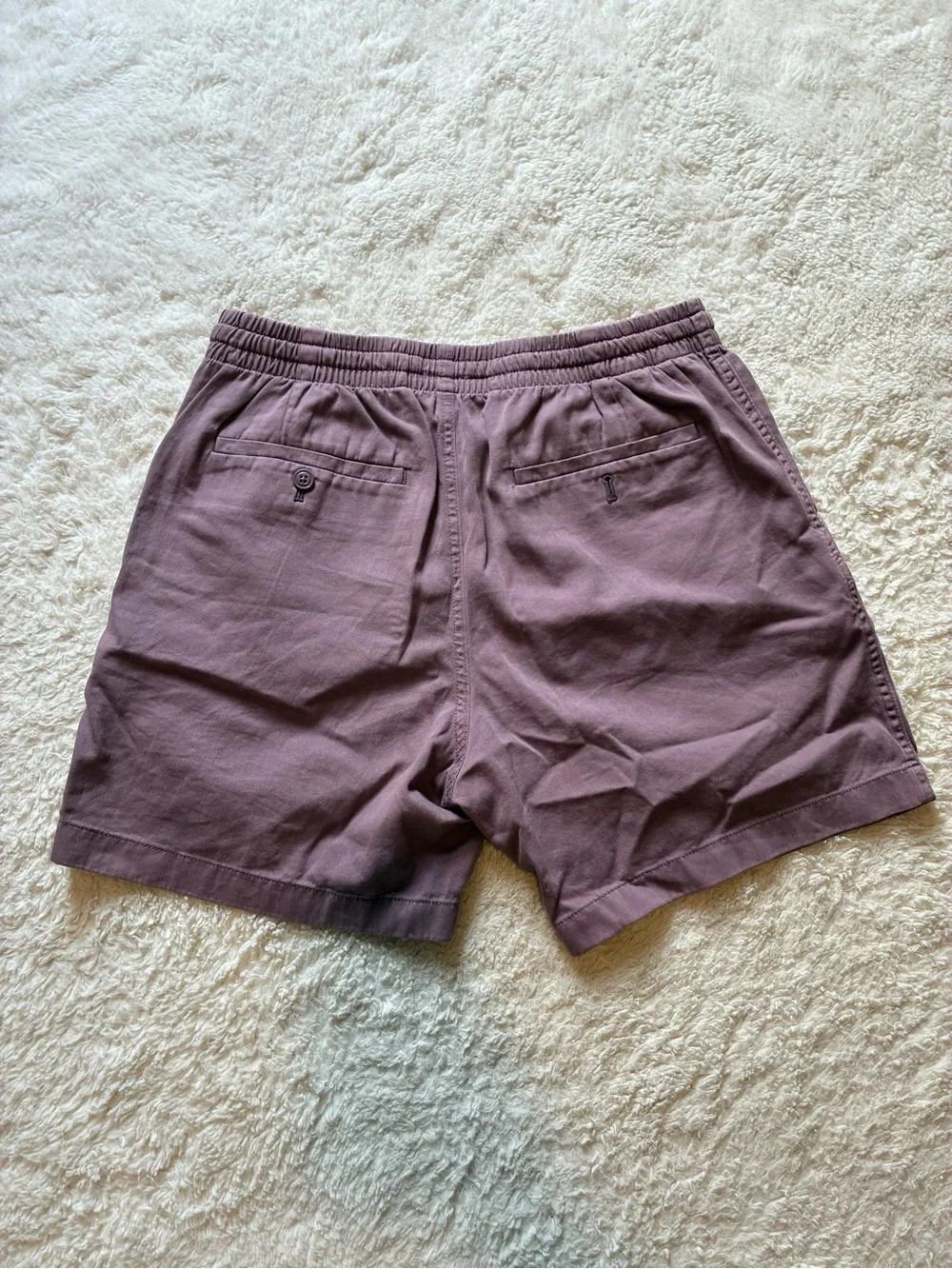 J. Crew Men's Drawstring Shorts - Mauve